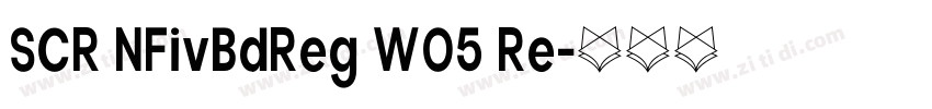 SCR NFivBdReg W05 Re字体转换